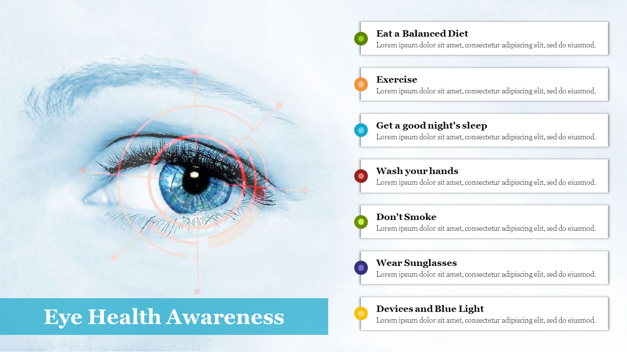 Effective Eye Health Awareness PPT Presentation Template